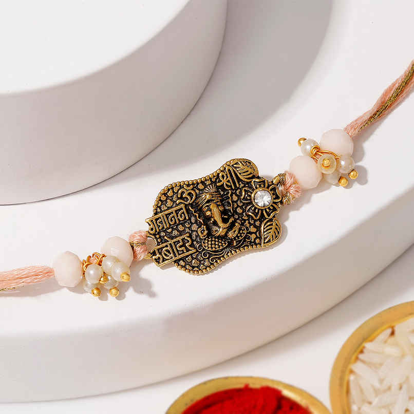 Shubh Ganpati Thread Rakhi | IGP Shubh Ganpati Thread Rakhi | IGP