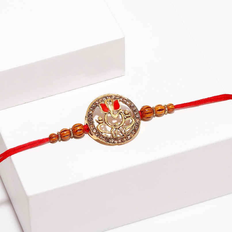 Rakhi for Brother | Shubh Ganpati Designer | Religious | Pack of 1 | IGP Rakhi for Brother | Shubh Ganpati Designer | Religious | Pack of 1 | IGP