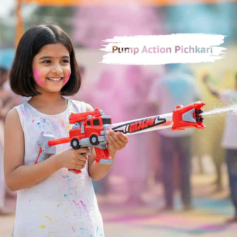 Fire Truck Water Cannon Holi Pichkari | Star Toys