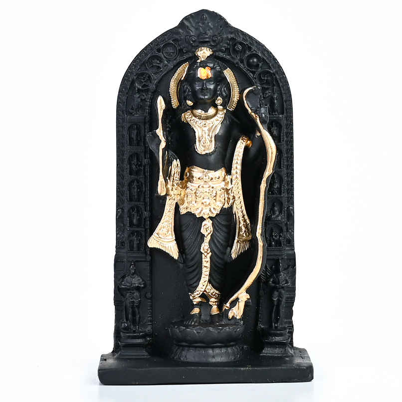 Ram Lalla Idol Showpiece | Handcrafted Resin Lord Ram for Pooja, Home Decor & Gift | HINDCRAFT