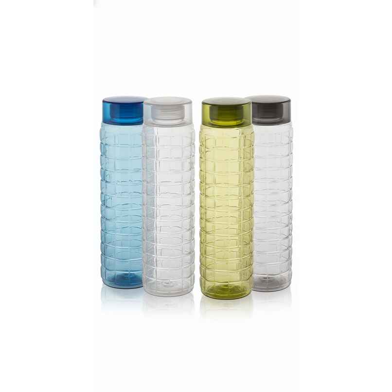 Steelo Polyethylene Terephthalate Solitaire Bottle | Assorted | 1 L