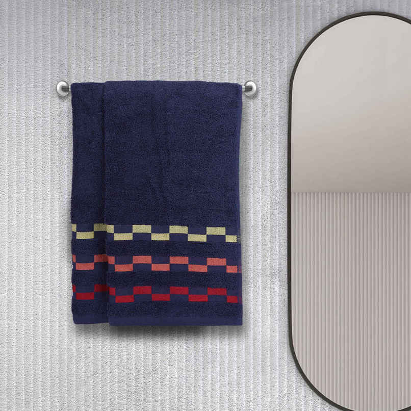 Bianca Turkish Terry Hand Towel Pure Mercerised Cotton | 480 GSm | 40 x 60 cm | Navy