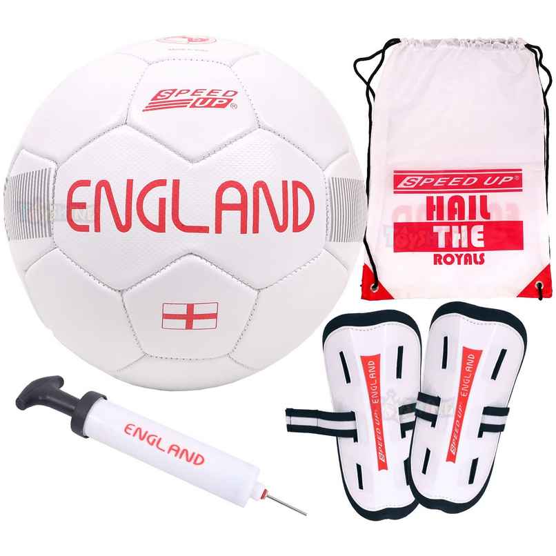 Toyshine 4-in-1 Football Combo Set for Kids | Ball | Shin Guard | Pump | Bag - White Sstp Toyshine 4-in-1 Football Combo Set for Kids | Ball | Shin Guard | Pump | Bag - White Sstp