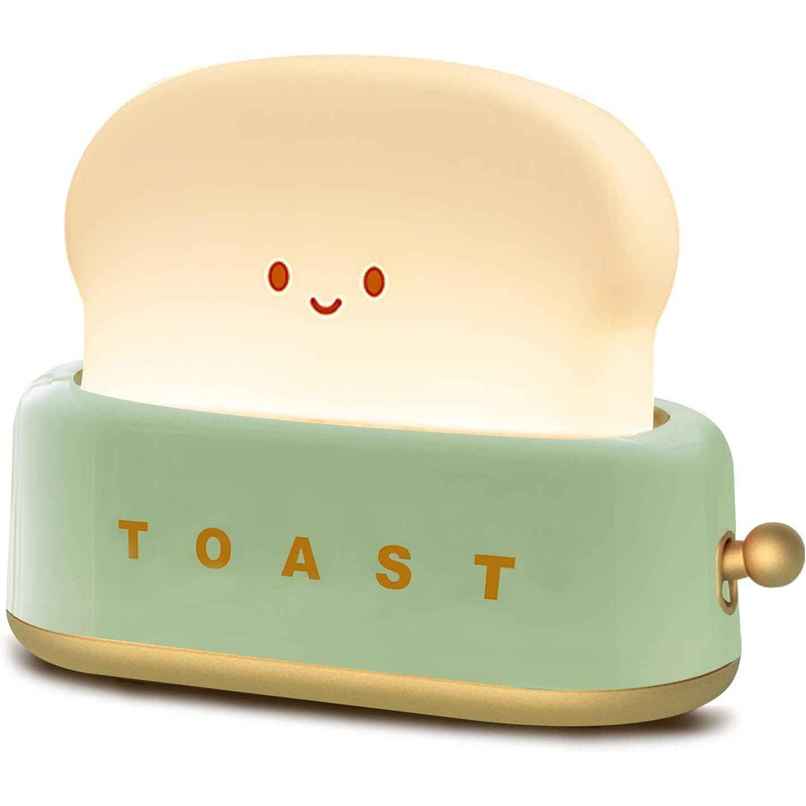 Hashwow Toaster Night Light Lamp Rechargeable |Small Lamps for Kids Bedside Decor
