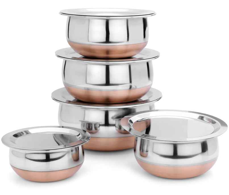 Jenson Copper Handi Set with Lid Induction Compatible