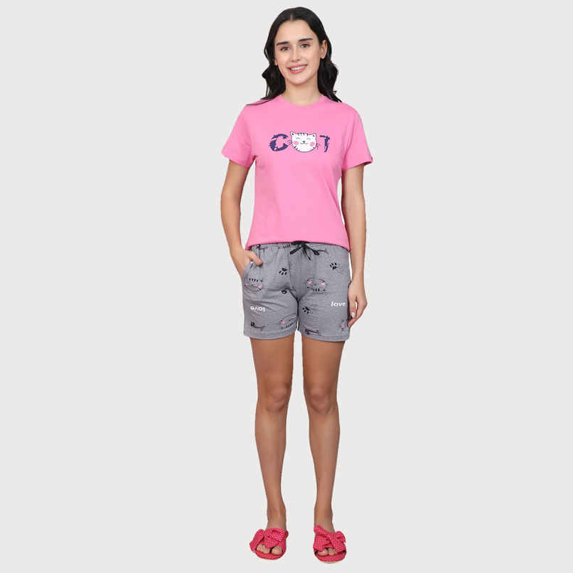 Evolove Women's Short Set Grey NSSKN1638GY-M