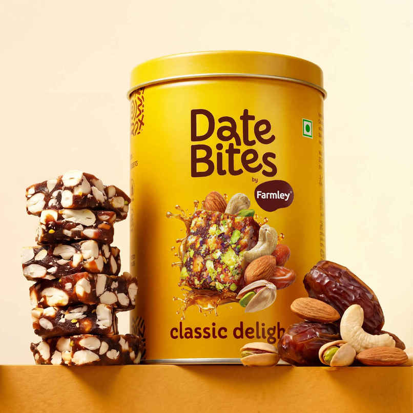 Farmley Classic Delight Date Bites Dry Fruit Burfi | No Added Sugar Farmley Classic Delight Date Bites Dry Fruit Burfi | No Added Sugar