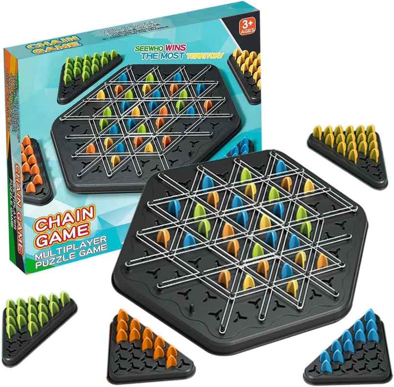 Kidology Chain Triangle Chess Board Game Toy For Kids & Adults Kidology Chain Triangle Chess Board Game Toy For Kids & Adults