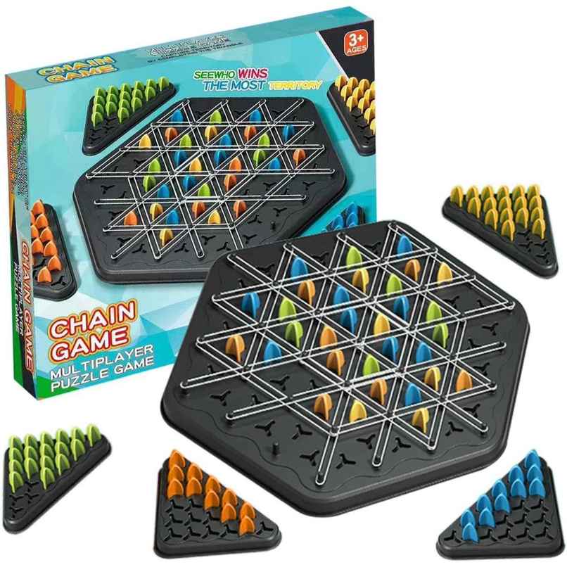 Kidology Chain Triangle Chess Board Game Toy For Kids & Adults Kidology Chain Triangle Chess Board Game Toy For Kids & Adults