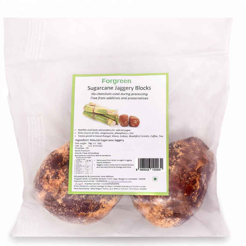 Forgreen Sugarcane Jaggery Block | Zero Chemicals|No additives | No Preservatives Forgreen Sugarcane Jaggery Block | Zero Chemicals|No additives | No Preservatives