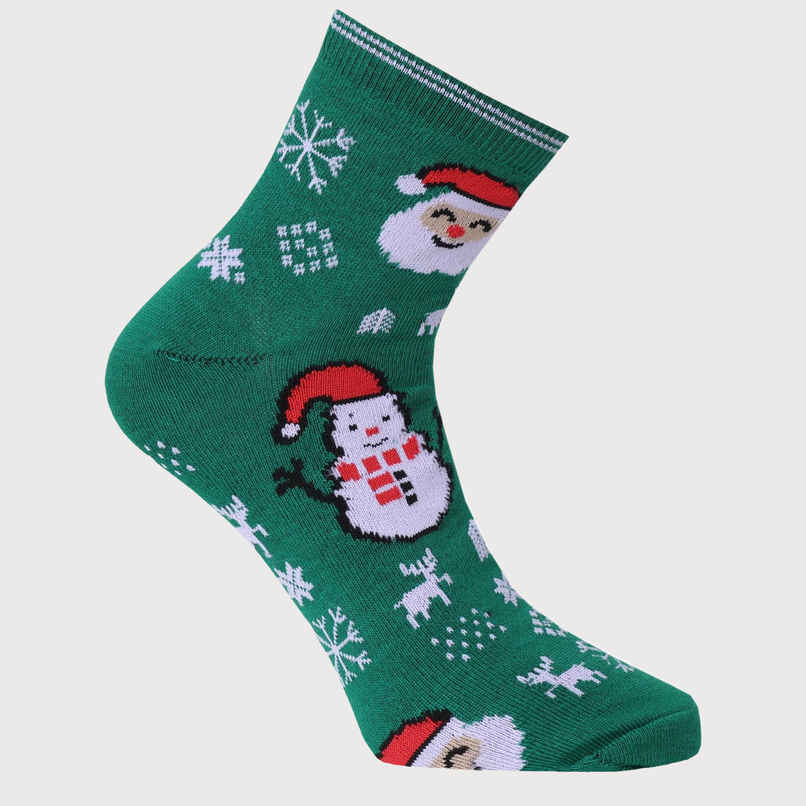 Beyond Unisex Combed Cotton Ankle Socks | Green - Free Size