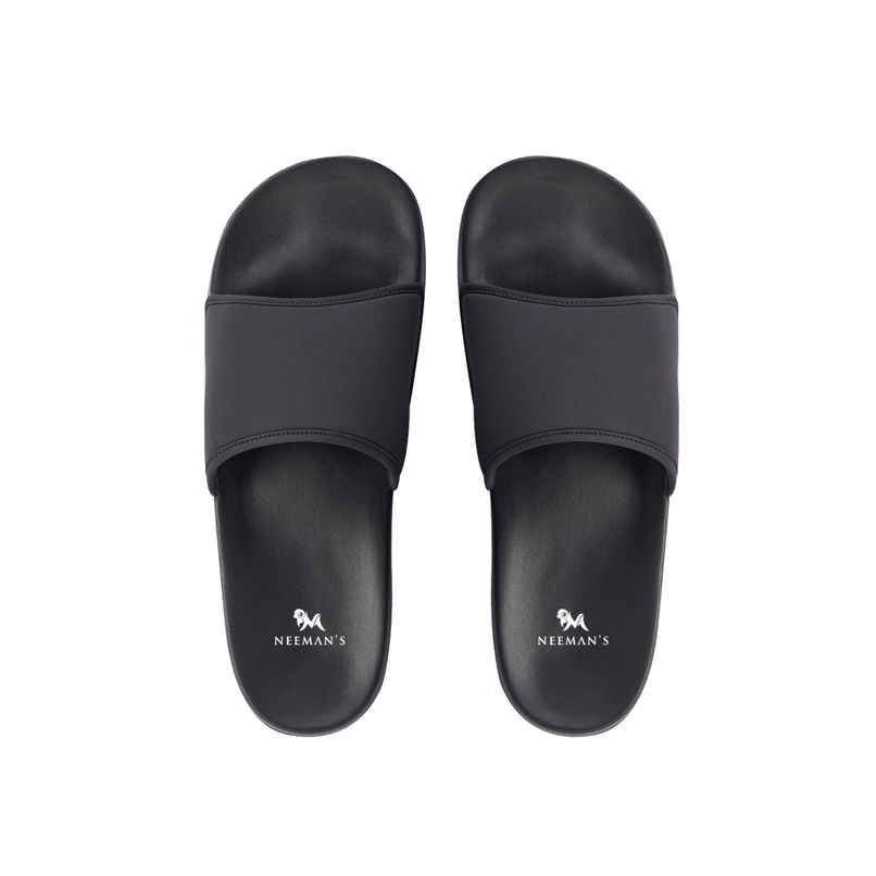 Neemans Unisex Eco Slides - Coal Black | UK 8