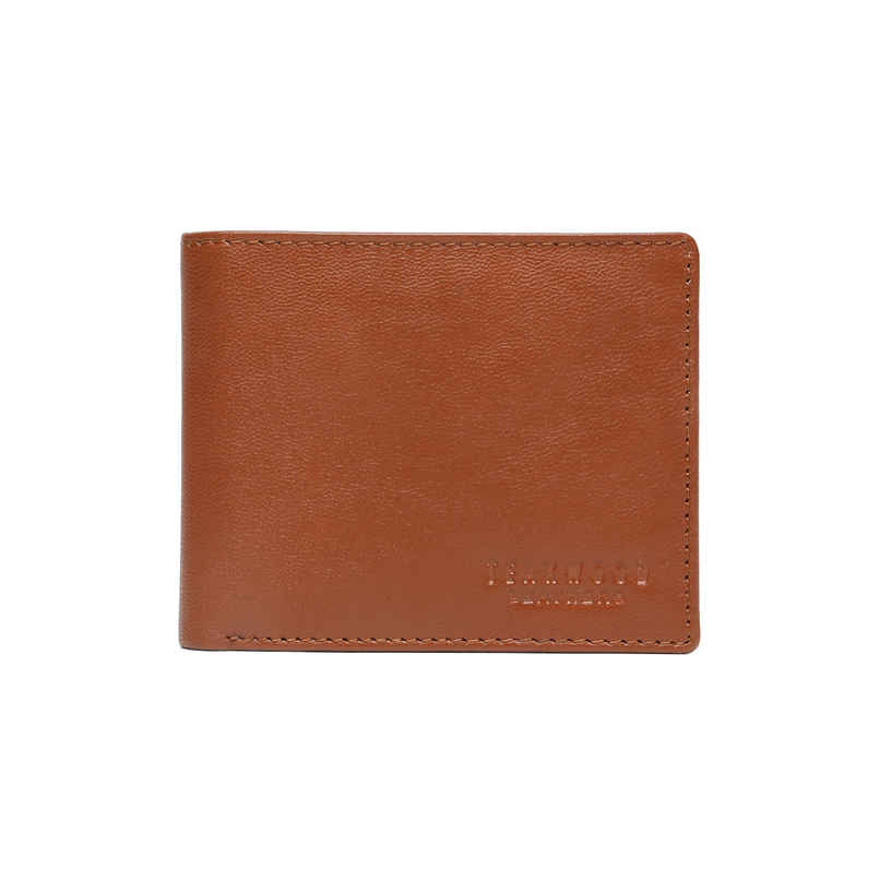 Teakwood Men's Solid Genuine Leather Wallet | Brown - One Size Teakwood Men's Solid Genuine Leather Wallet | Brown - One Size