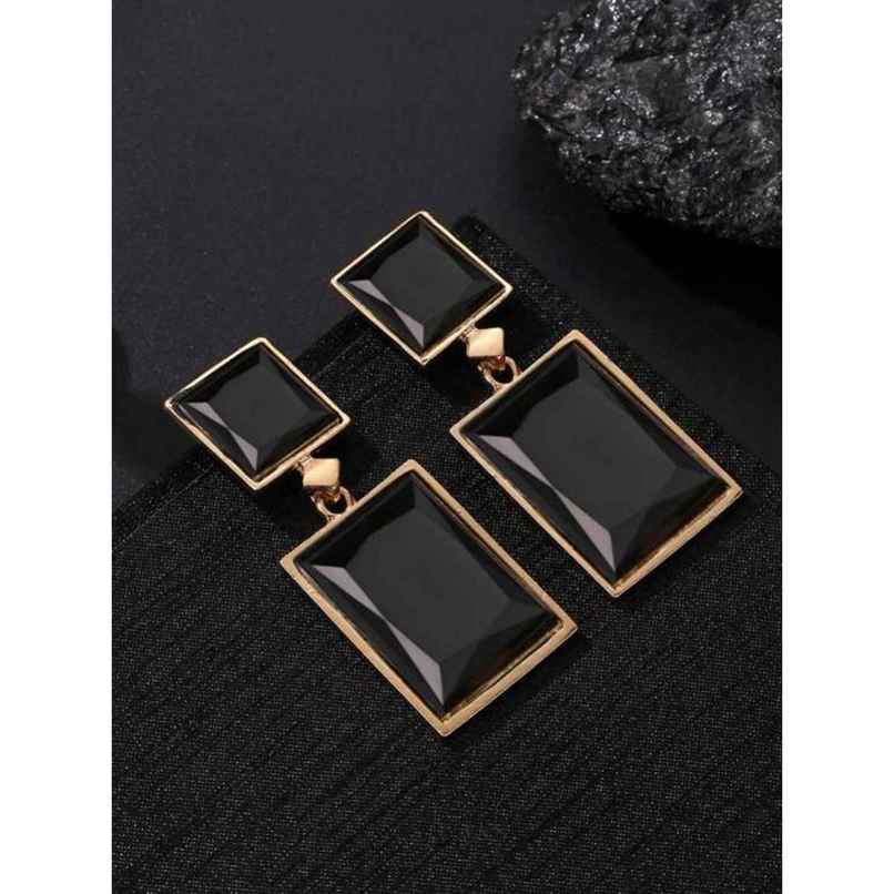 Youbella Jewellery Girls And Women'S Gold Plated Crystal Handmade Earrings (Black)(Ybear - 32842) Youbella Jewellery Girls And Women'S Gold Plated Crystal Handmade Earrings (Black)(Ybear - 32842)