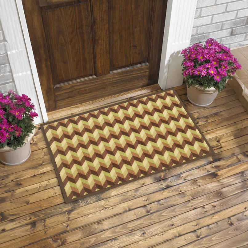 BIANCA Highly Durable Anti Slip Door Mat | 1 Pc Large Size | Splender | Tango Dark Brown Multi BIANCA Highly Durable Anti Slip Door Mat | 1 Pc Large Size | Splender | Tango Dark Brown Multi