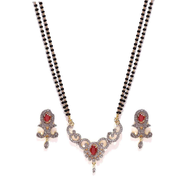 YouBella Latest Traditional Jewellery Gold Plated Mangalsutra for Women (YBMS - 10080A)