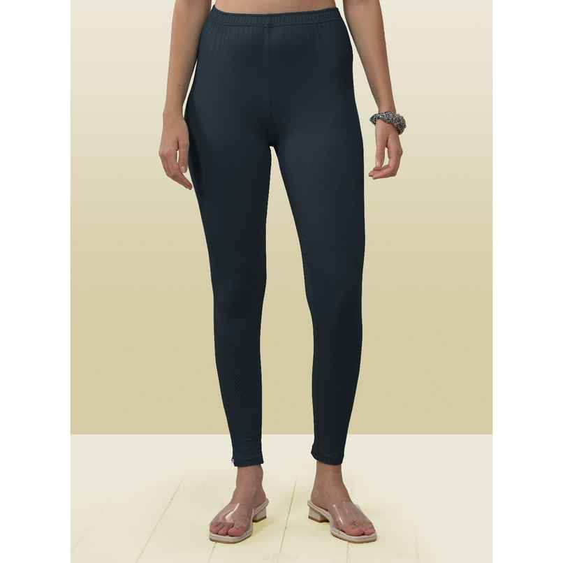 Lyra Women's Leggings Ankle Length | Steel Grey - Free Size
