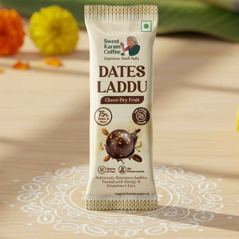 Dates Laddu (No Added Sugar) by Sweet Karam Coffee - Bite Sized