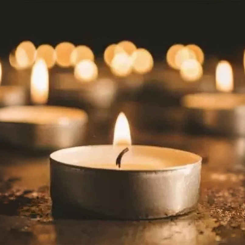 White Wax Unscented Tea Light Candles | Set of 100 | T Light Candles | eCraftIndia