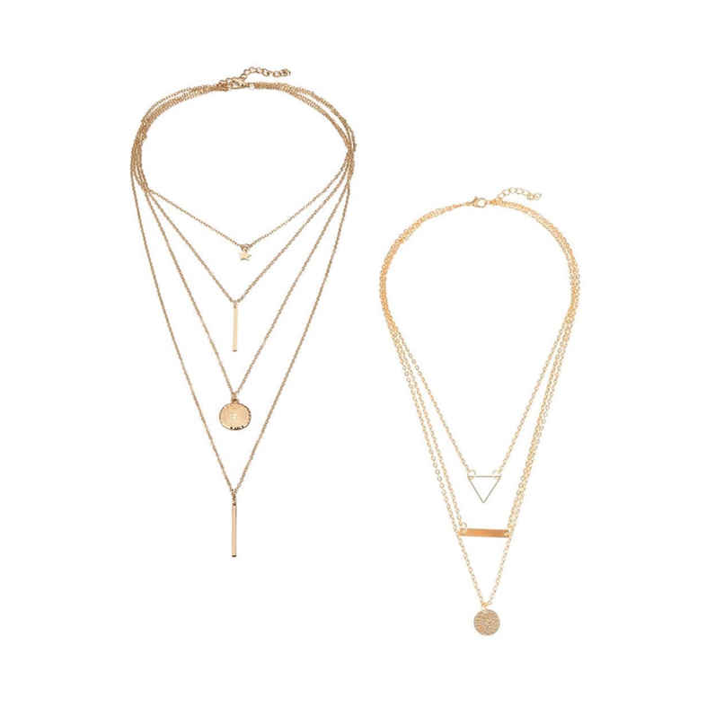 Youbella Jewellery Stylish Combo Of Two Necklace Chains For Women And Girls(Ybnk - 5941)