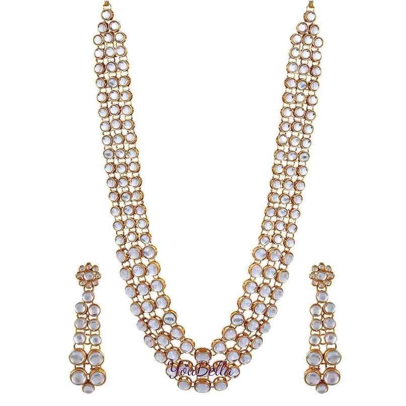 Youbella Traditional Jewellery Gold Plated Jewellery Set For Women (Golden)(Ybnk - 5426A) Youbella Traditional Jewellery Gold Plated Jewellery Set For Women (Golden)(Ybnk - 5426A)