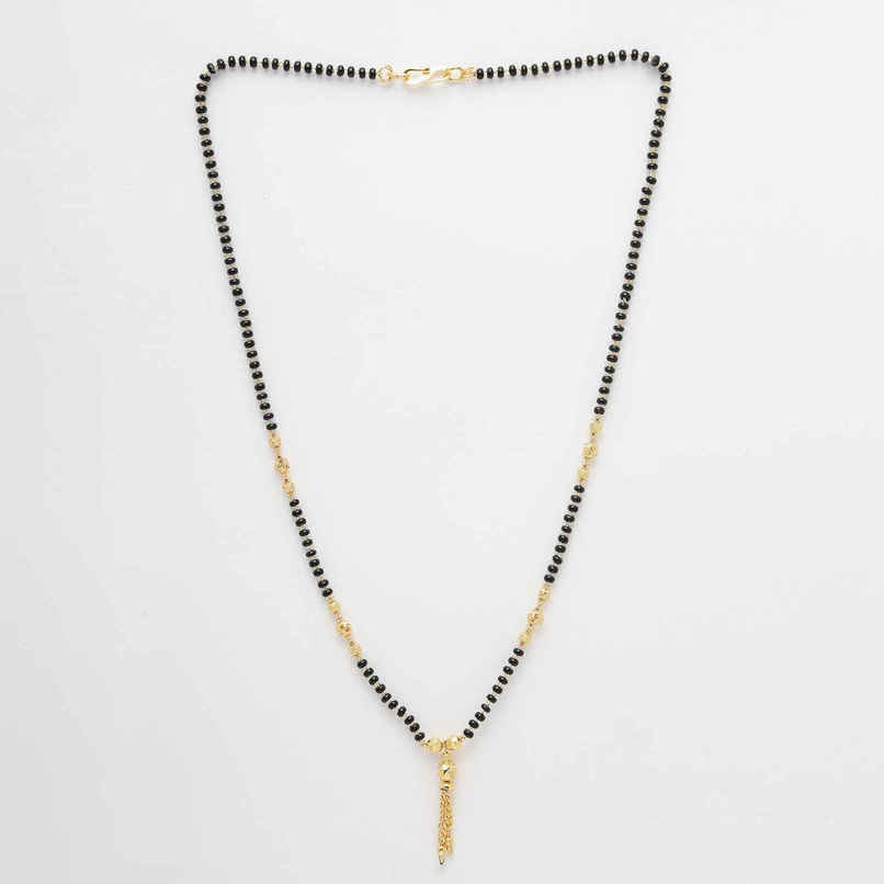 NVR Black Gold Plated Beaded Mangalsutra | NVR2144 NVR Black Gold Plated Beaded Mangalsutra | NVR2144