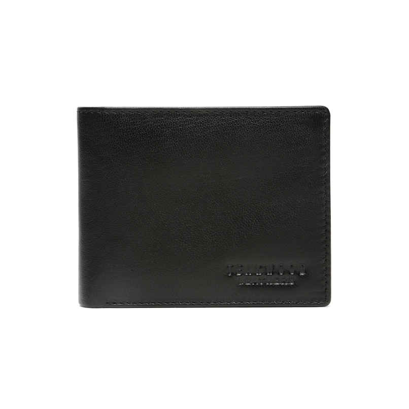 Teakwood Men's Solid Genuine Leather Men's Wallet | Black - One Size