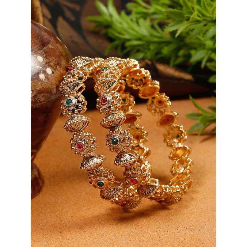 Youbella Jewellery For Women Gold Plated Bracelet Bangles For Women(Ybbn - 92141 - 2.8) Youbella Jewellery For Women Gold Plated Bracelet Bangles For Women(Ybbn - 92141 - 2.8)