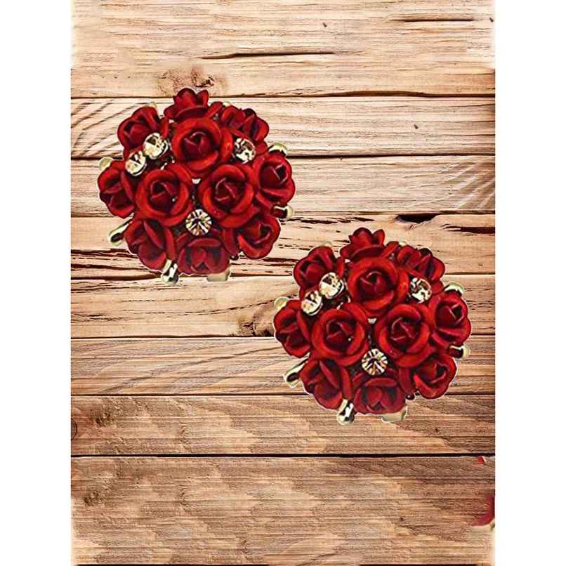 Youbella Fashion Jewellery Rose Shape Stud Earrings For Girls And Women (Red)(Ybear - 31673) Youbella Fashion Jewellery Rose Shape Stud Earrings For Girls And Women (Red)(Ybear - 31673)