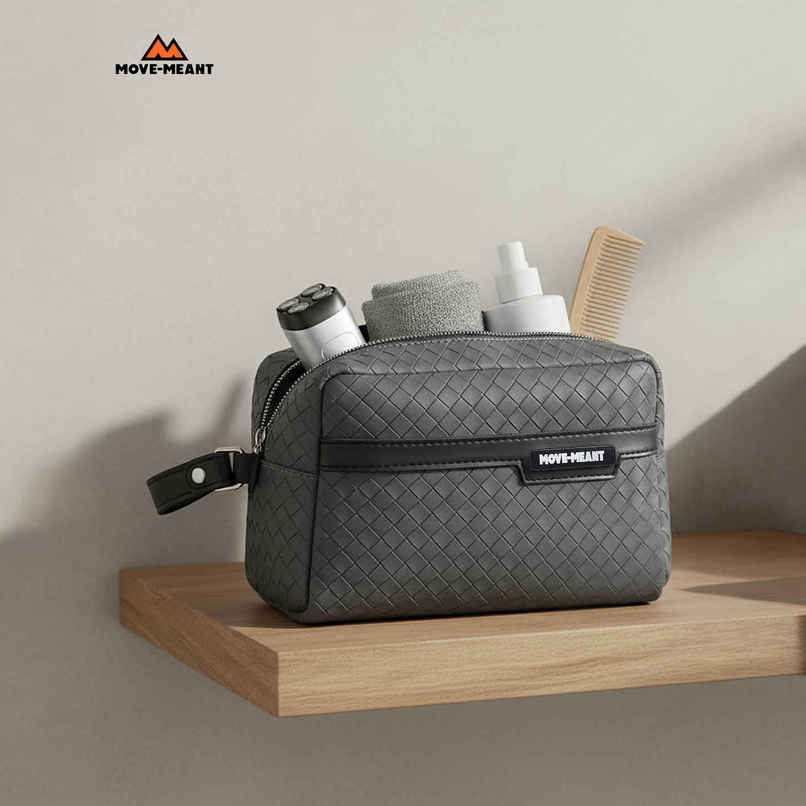 Crown Kit | Toiletry Kit for Men & Women | Travel Pouch for Makeup & Shaving | Grey Crown Kit | Toiletry Kit for Men & Women | Travel Pouch for Makeup & Shaving | Grey