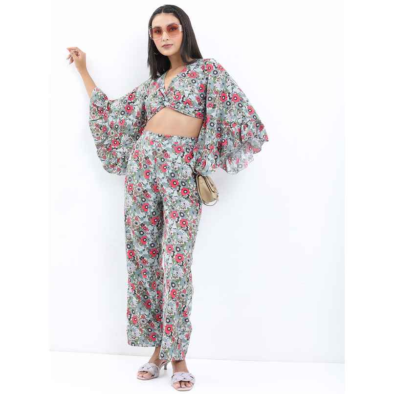 Ketch Women's Top with Trousers | Green - M