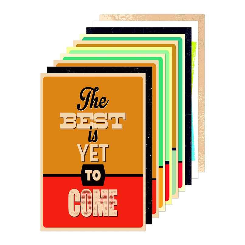 Paper Plane Design Wall Posters For Office Decor | Set of 10 | Size | 12 Inch x 18 Inch | D56