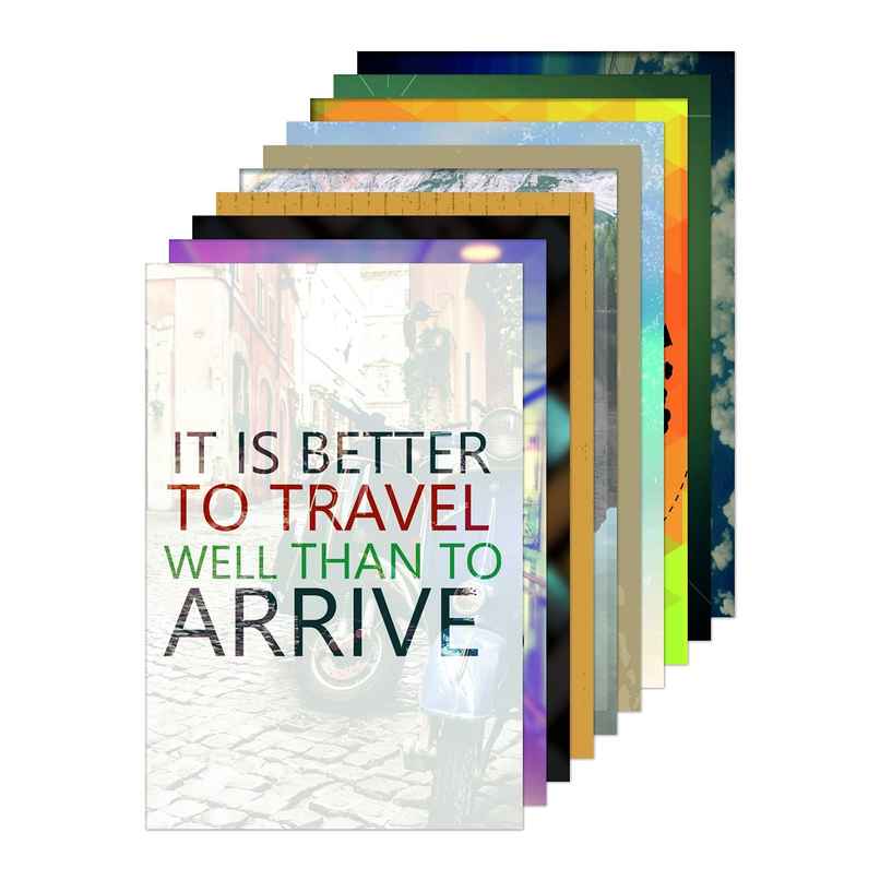 Paper Plane Design Wall Posters For Office Decor | Set of 10 | Size | 12 Inch x 18 Inch | D58