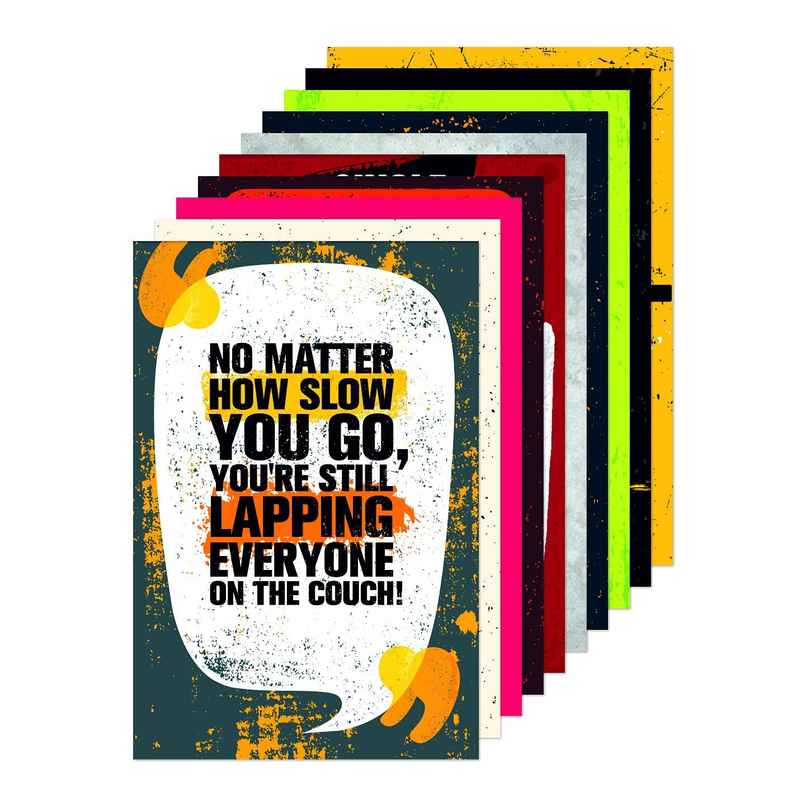 Paper Plane Design Wall Posters For Office Decor | Set of 10 | Size | 12 Inch x 18 Inch | D64