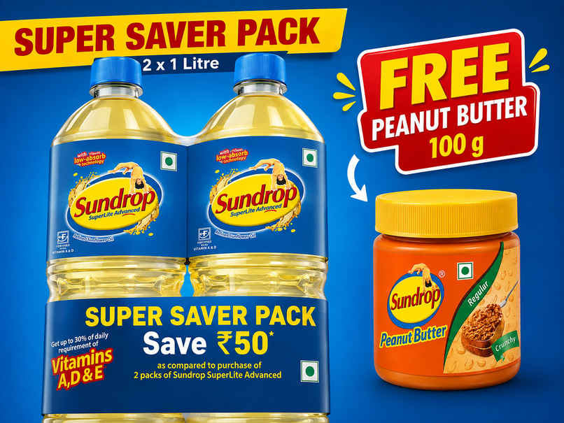Sundrop Superlite Advanced Sunflower Oil Super Saver Pack | Bottle