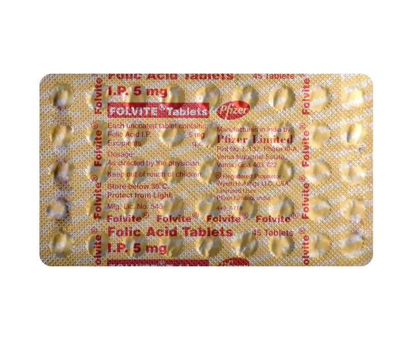 Folvite 5mg Tablet