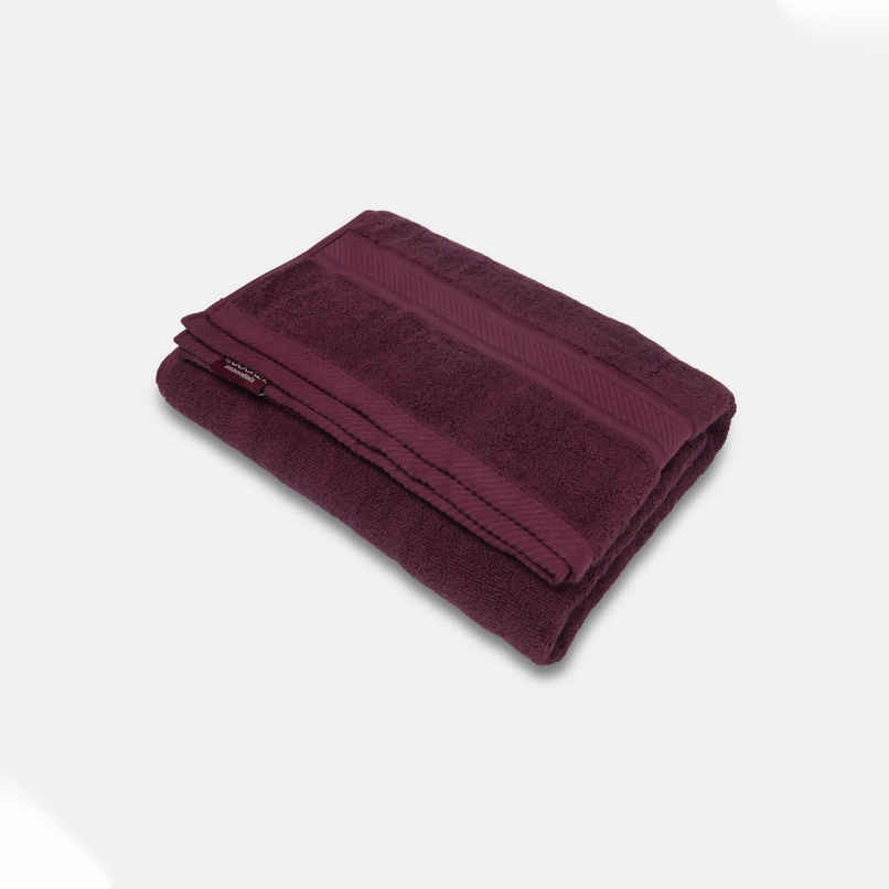 Jockey T101 Cotton Terry Ultrasoft and Durable Solid Bath Towel | Burgundy