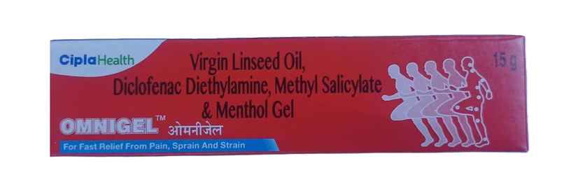 Omnigel Pain Relief from Sprain, Injury, Back Pain, Muscle Pain, Body Pain, Knee Pain, Joint Pain