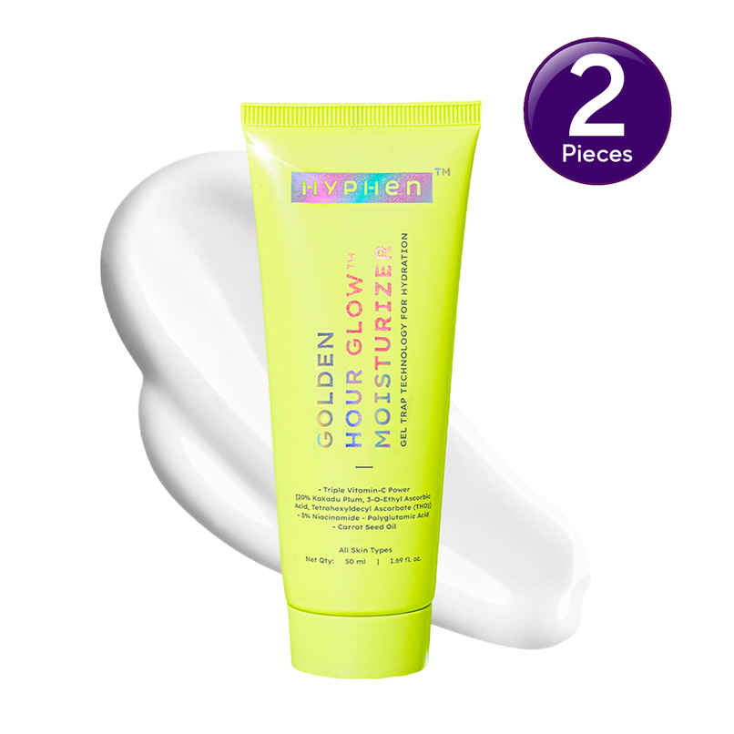 Hyphen Golden Hour Glow Face Moisturizer | Brighter Skin With Triple Vitamin C And 3% Niacinamide Combo    