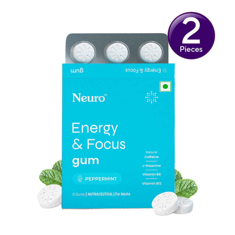 Neuro Energy and Focus Gums Blister Peppermint Combo Neuro Energy and Focus Gums Blister Peppermint Combo