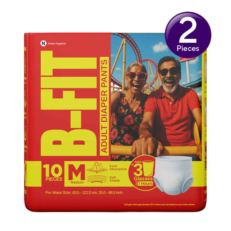 B-FIT Adult Diaper Pant | Regular Type | M | 25 - 48 inch Combo