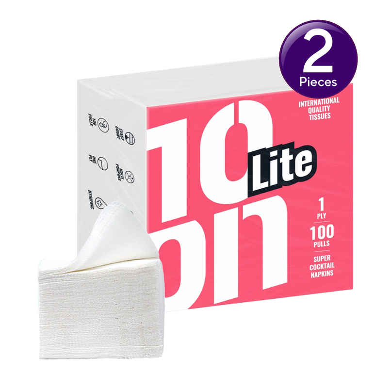 10'ON Lite Super Cocktail Tissue Napkins | 100 Pulls Combo 10'ON Lite Super Cocktail Tissue Napkins | 100 Pulls Combo