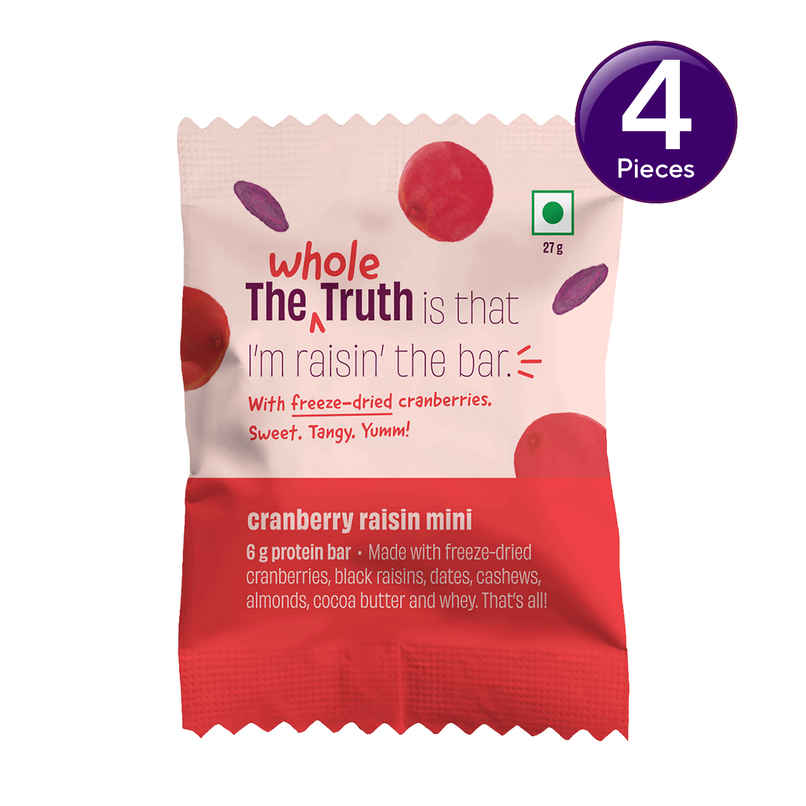 The Whole Truth Cranberry Raisin Mini Protein Bar Combo   