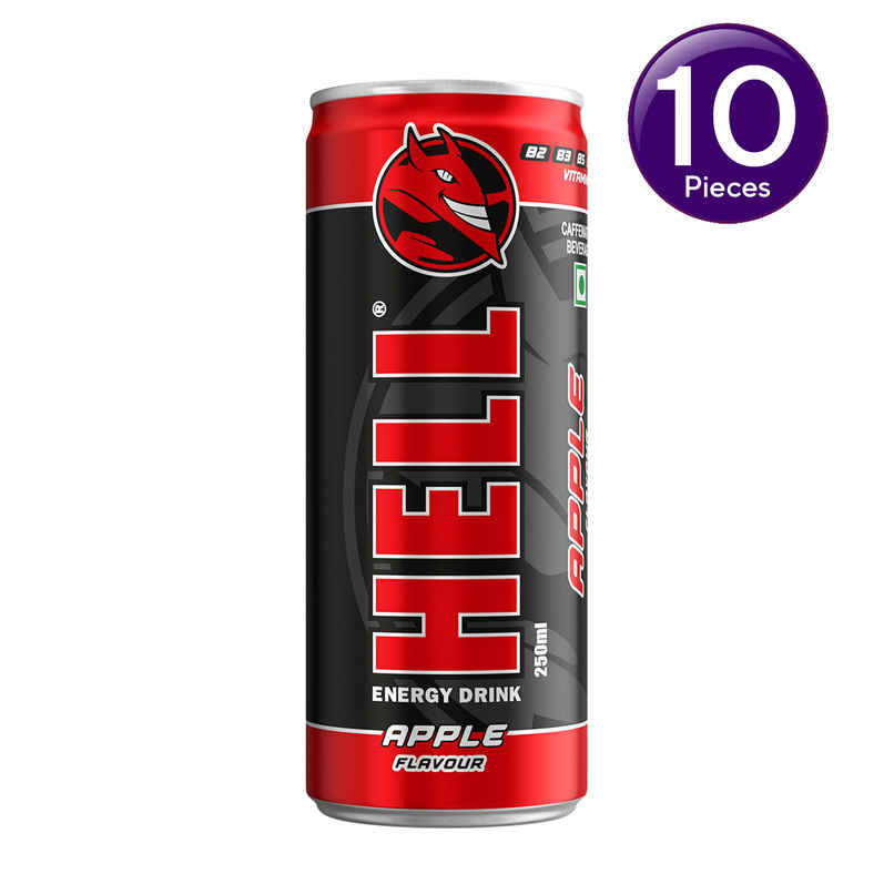 HELL Energy Drink Apple Flavoured Drink Combo    