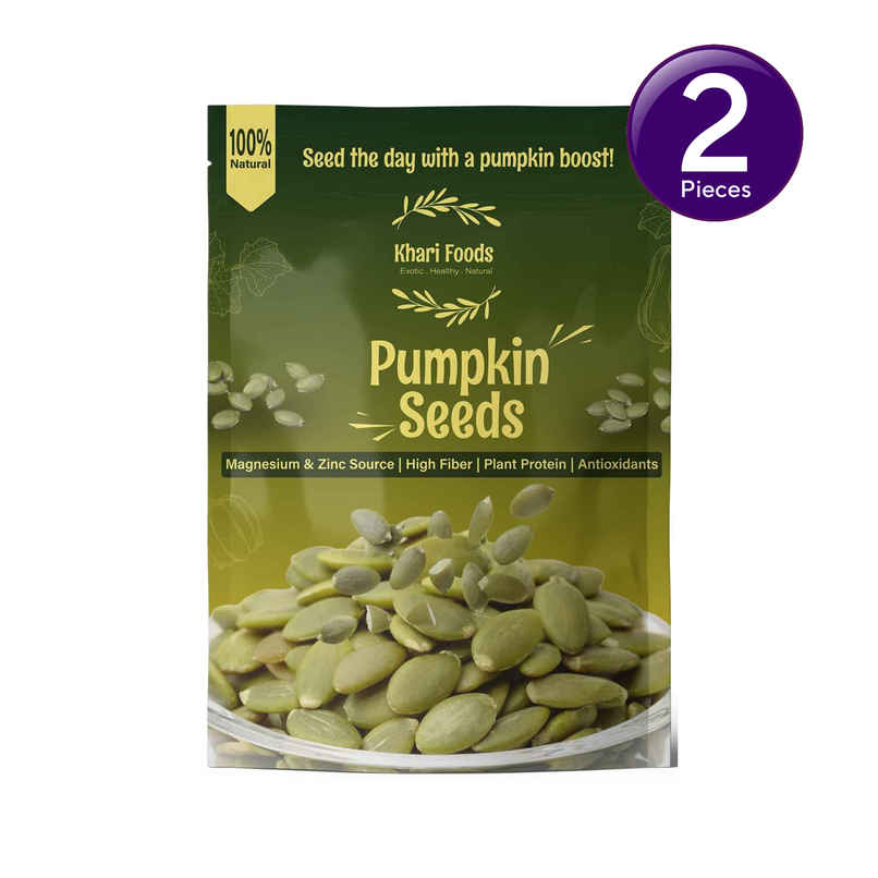 Khari Foods Premium Pumpkin Seeds | Immunity Booster, Fibre & Protein Rich | Seeds for Eating Combo 