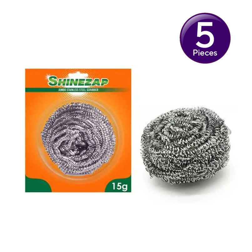 Shinezap Stainless steel utensil scrubber 15gm Combo Shinezap Stainless steel utensil scrubber 15gm Combo