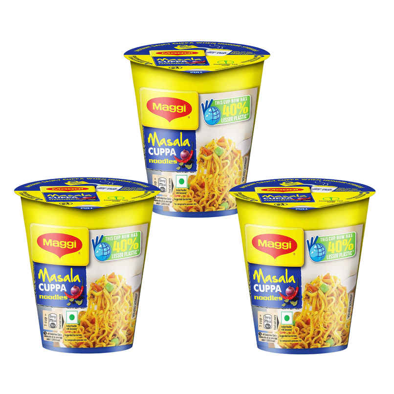 Maggi Instant Cuppa Noodles, Masala - Pack Combo