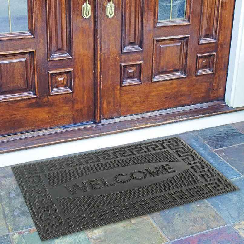 Status Pin Welcome Rubber Mat | 38 cm x 58 cm