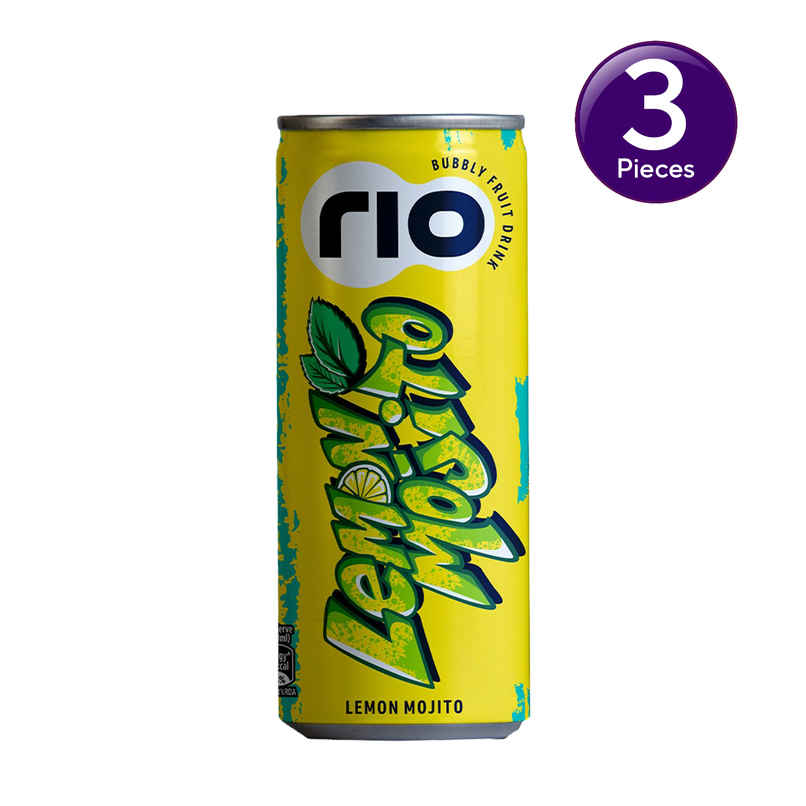 RIO Lemon Mojito Bubbly Fruit Drink Can | Fizzy & Refreshing Combo RIO Lemon Mojito Bubbly Fruit Drink Can | Fizzy & Refreshing Combo