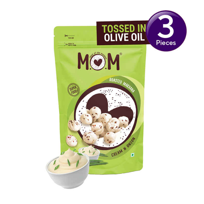 MOM Cream & Onion Roasted Makhana Combo MOM Cream & Onion Roasted Makhana Combo